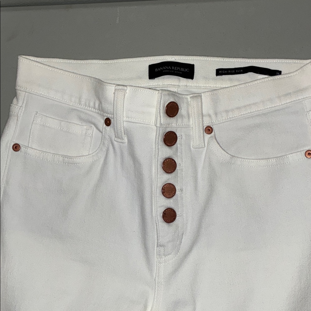Banana Republic high rise slim jean